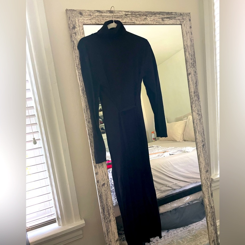 Mango Knitted Turtleneck Dress